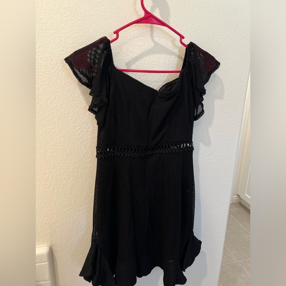 Hello Molly ruffle net black dress - Picture 9 of 10